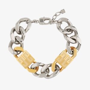 Givenchy 4G Chain Large Bracelet Golden Silvery
